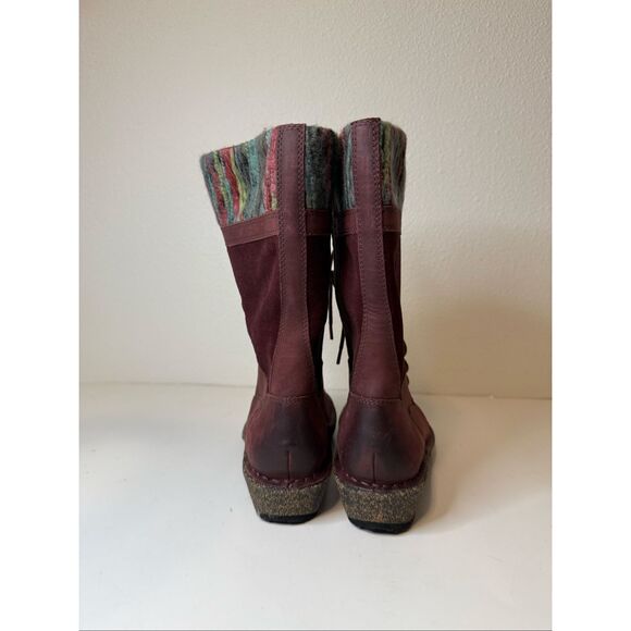 Aetrex Elsa Burgundy Tall Winter Boots Size 6 - Picture 4 of 9
